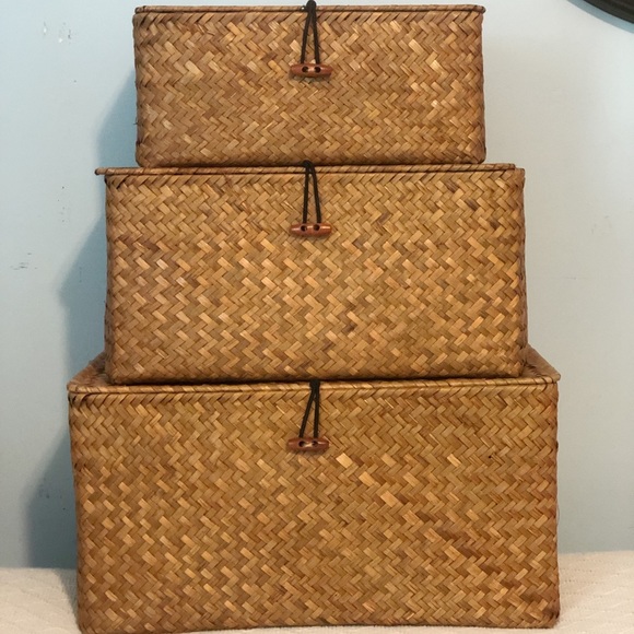 Other - Woven storage baskets